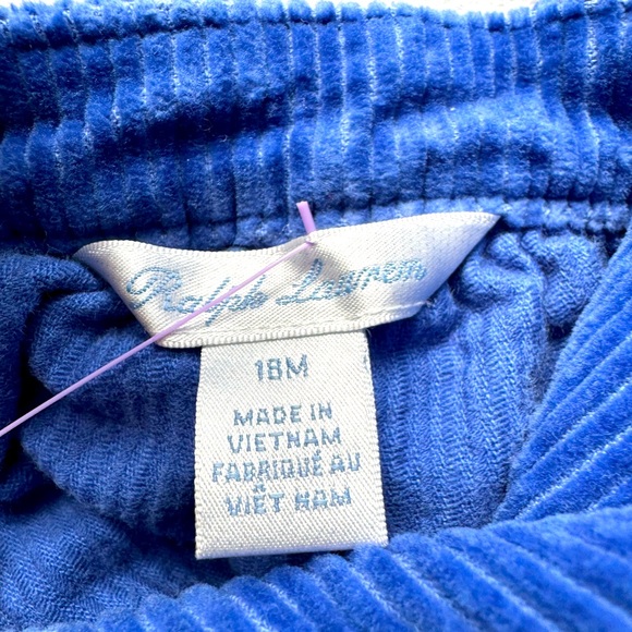 Ralph Lauren Blue Corduroy Dress 18MOS - Picture 3 of 3